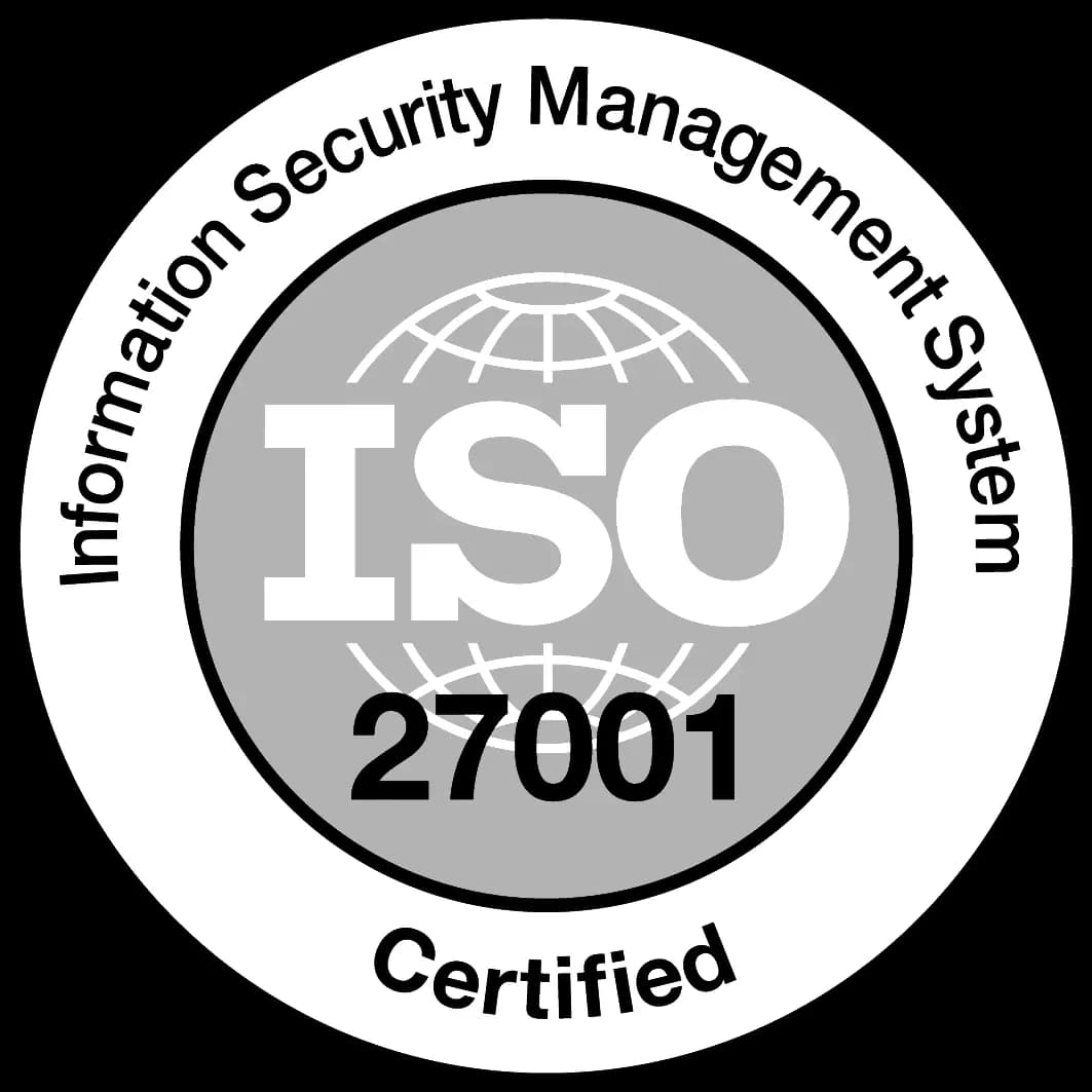7 ISO certifications including ISO27001